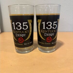 Kentucky Derby 135 Glass Set (2)